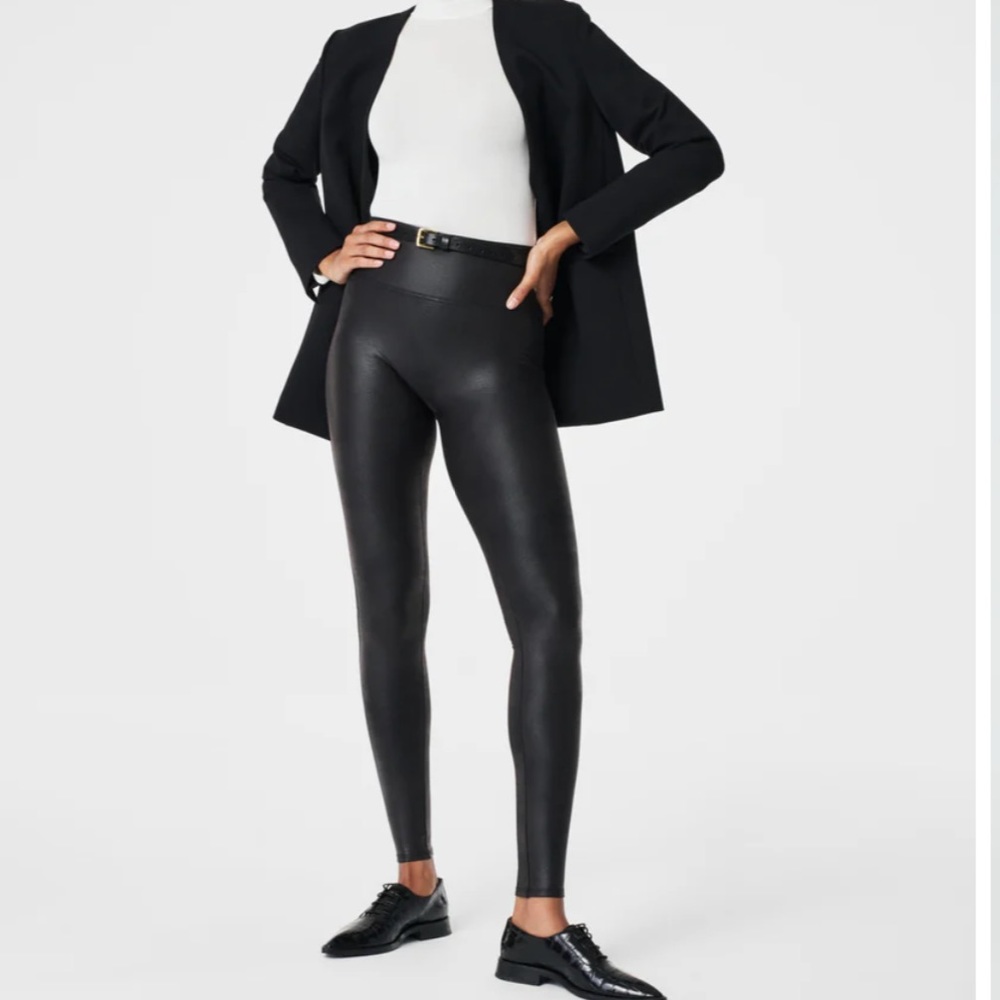 SPANX Faux Leather Leggings